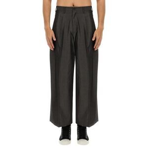 AIE Men's Wide-Leg Pleated Tailored Trousers Men GREY Pants